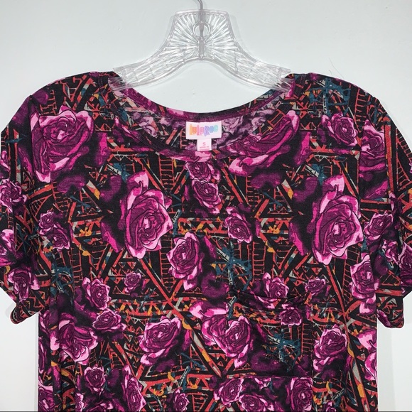 LuLaRoe size Small high low hem short sleeve dress - Picture 3 of 8